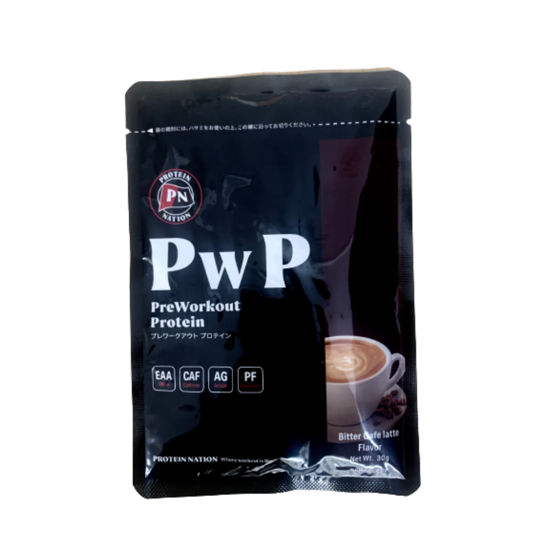 PreWorkout Proteinプレワークアウトプロテイン ビターカフェラテ風味 900g30回分/30g1回分
